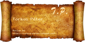 Torkos Péter névjegykártya